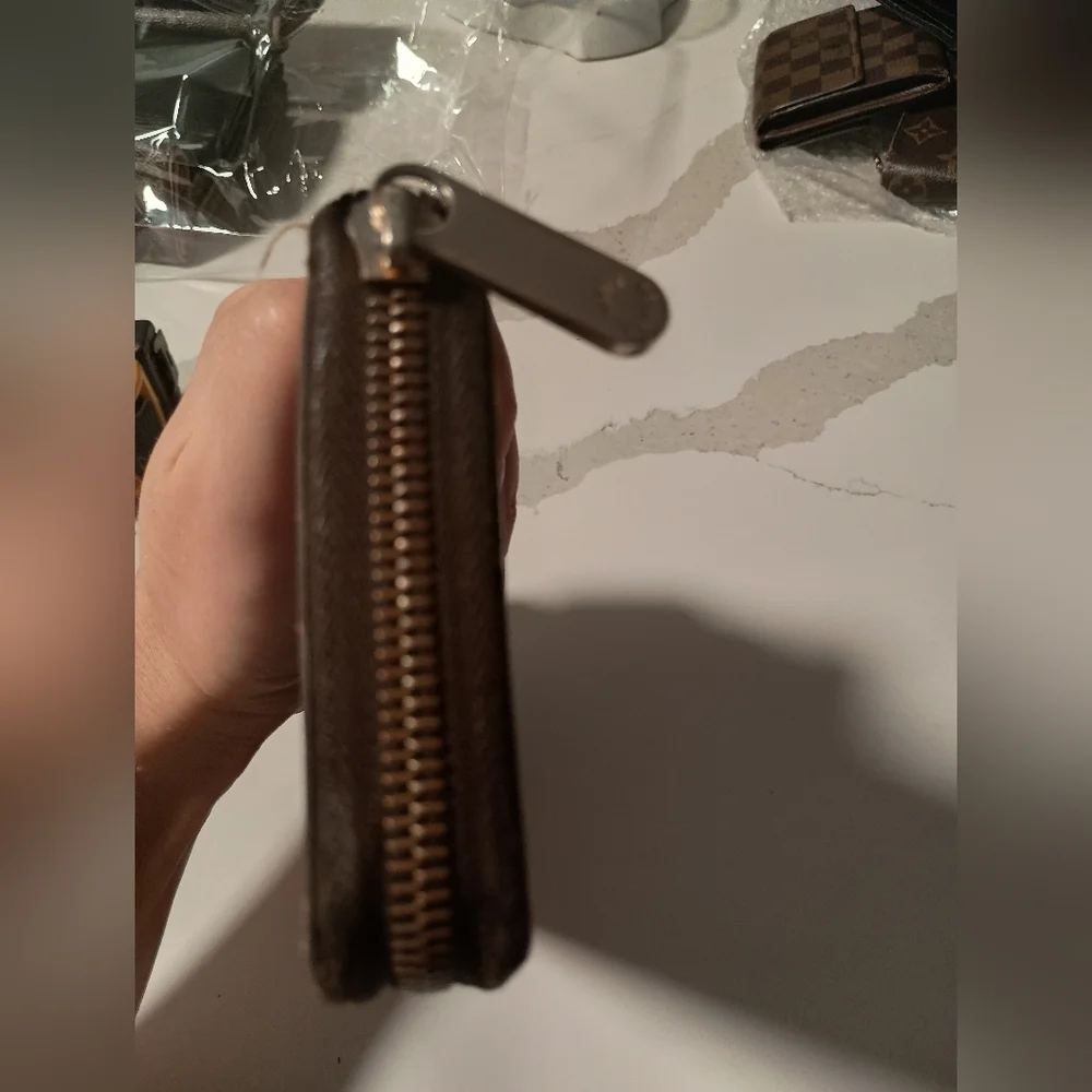 Authentic Louis Vuitton Damier Ebene Canvas Long Zippy Wallet / Organizer - Picture 7 of 14